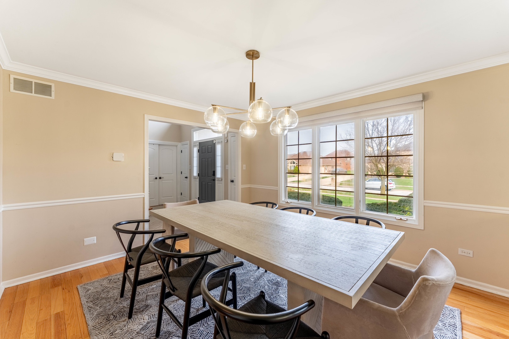 1442 Kinross Street Flossmoor, IL 60422 - Photo 8 of 53 a view of a dining room with furniture window and wooden floor