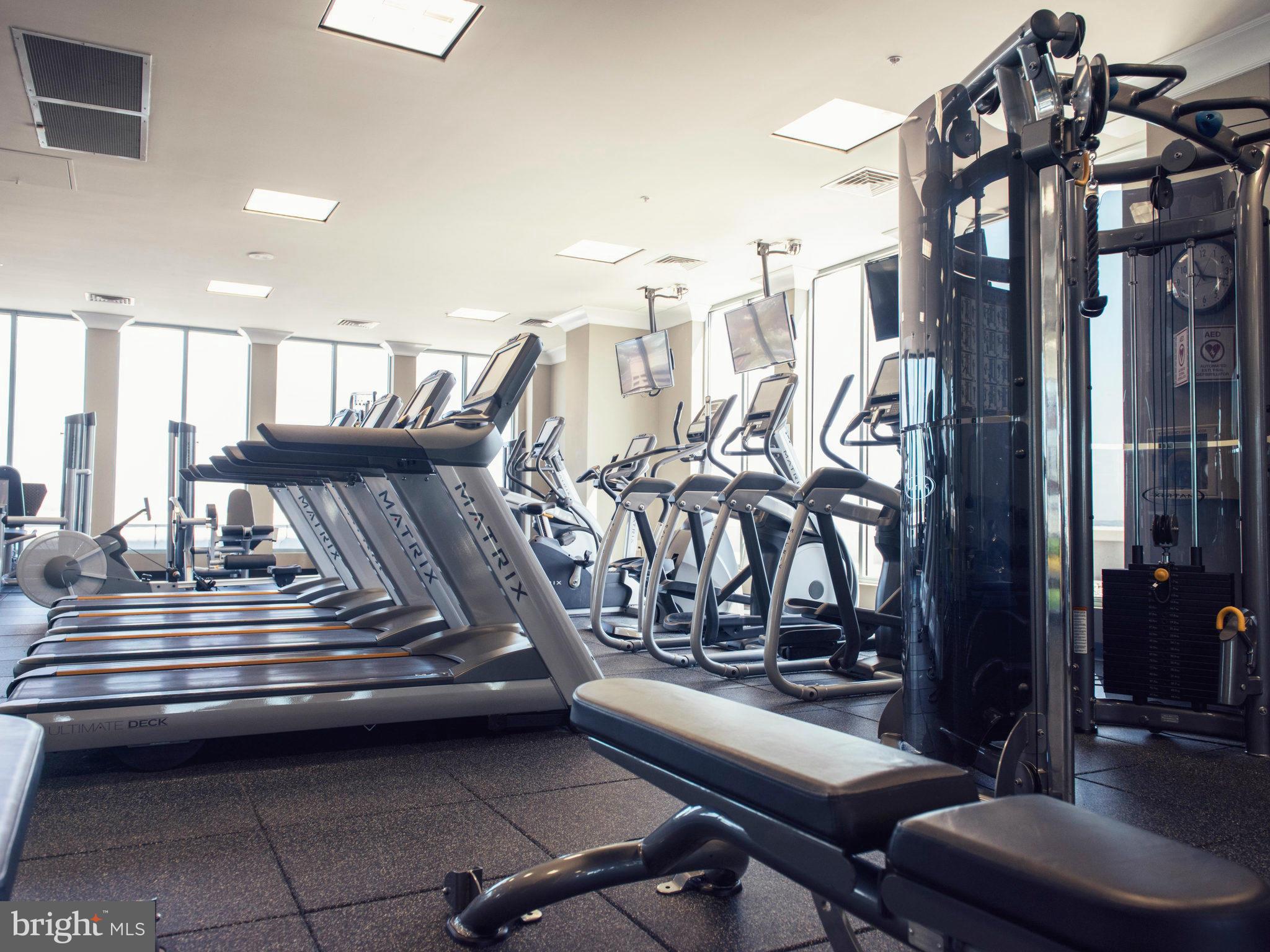 851 North Glebe Road, Unit 403 Arlington, VA 22203 - Photo 18 of 28 a view of a room with gym equipment
