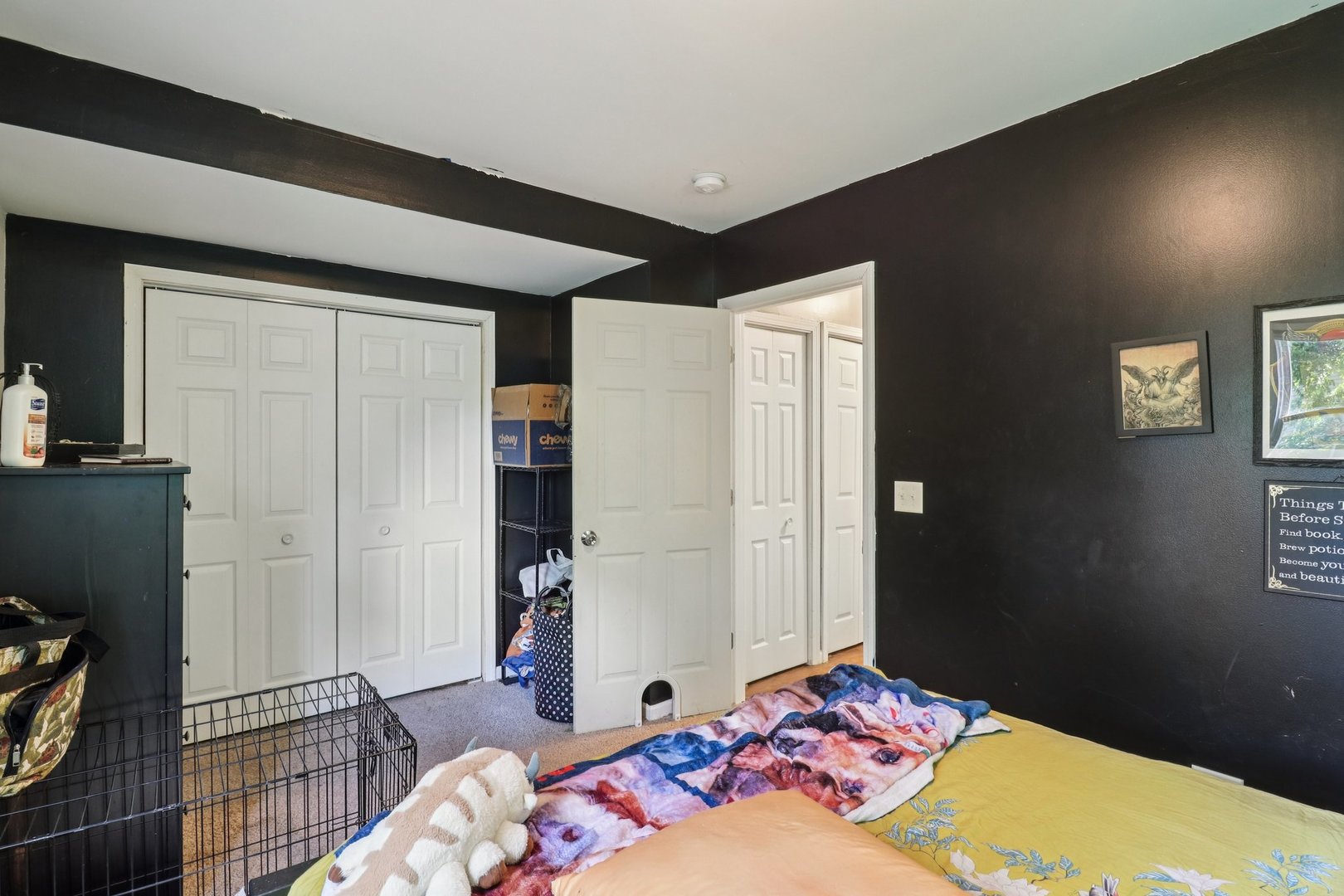 9 Arlington Road Fox Lake, IL 60020 - Photo 15 of 33 a bedroom with a bed and a flat tv screen