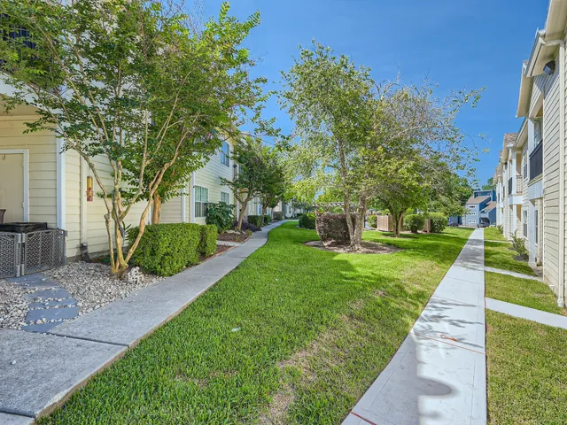 a view of a house with a yard and plants