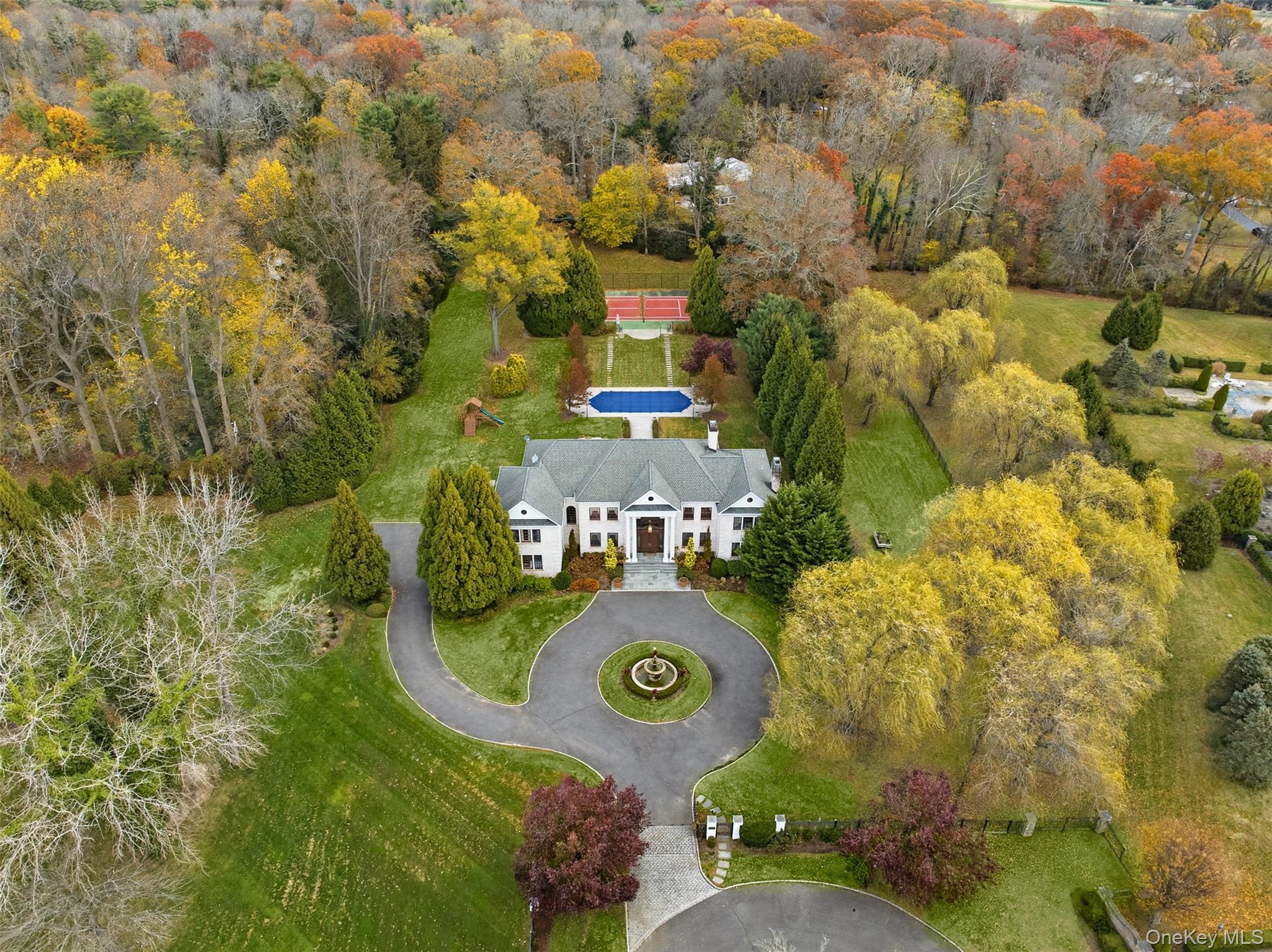 35 Chicken Valley Road Glen Head, NY 11545 - Photo 43 of 47 aerial view of a house with outdoor space and trees all around