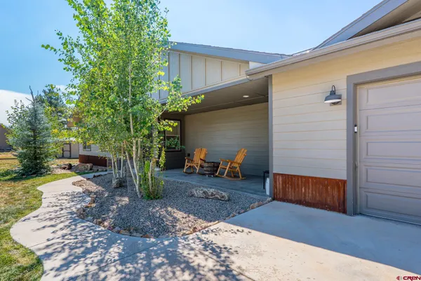 a view of a house with a patio
