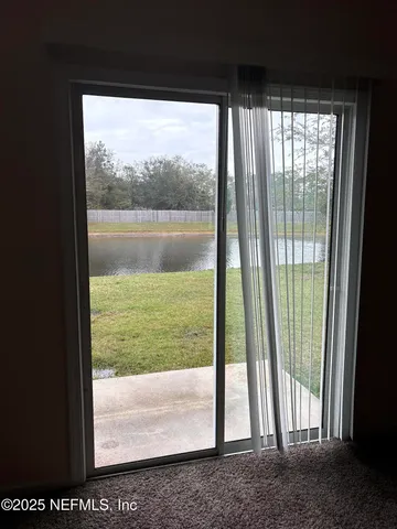 a view of lake from window