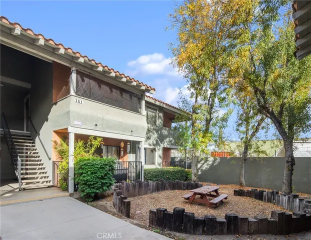 front view of a building with a street