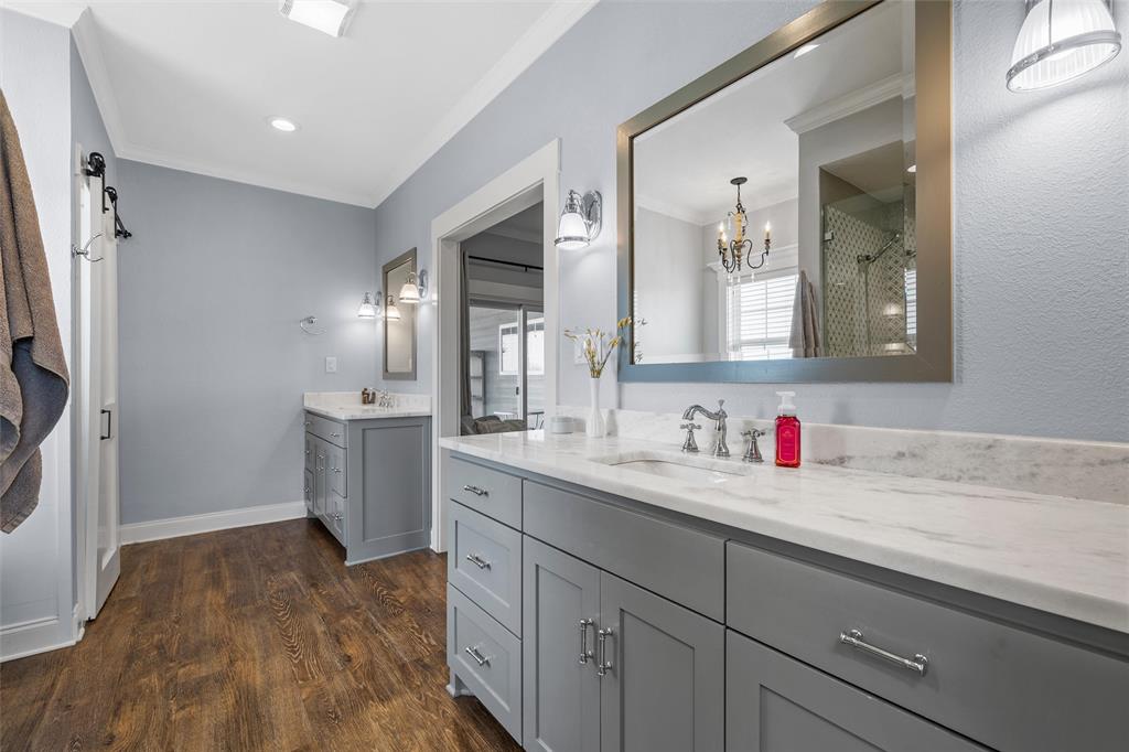 2045 Iron Bridge Road Lorena, TX 76655 - Photo 16 of 40 a bathroom with a sink and a mirror