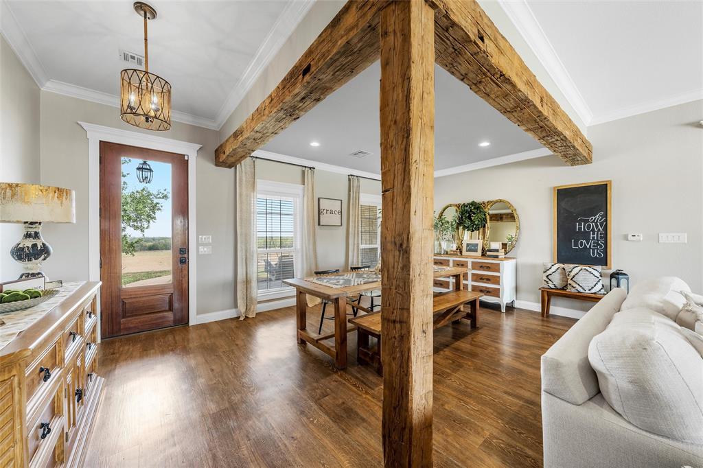 2045 Iron Bridge Road Lorena, TX 76655 - Photo 4 of 40 a view of livingroom with furniture and wooden floor