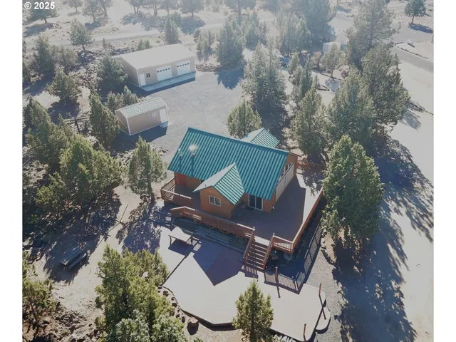 an aerial view of house with outdoor space