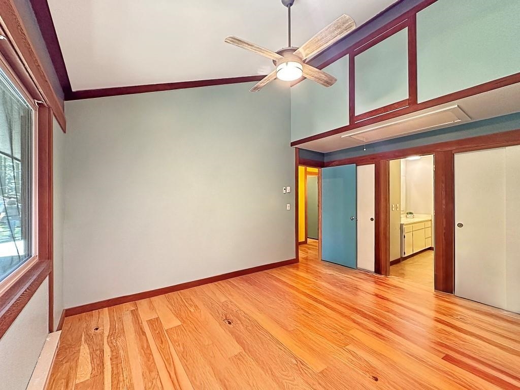 10 Graeagle Meadows Road Graeagle, CA 96103 - Photo 12 of 25 a view of an empty room with wooden floor and a window