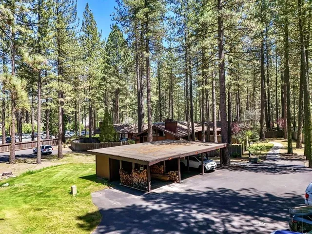 a view of a patio with swimming pool