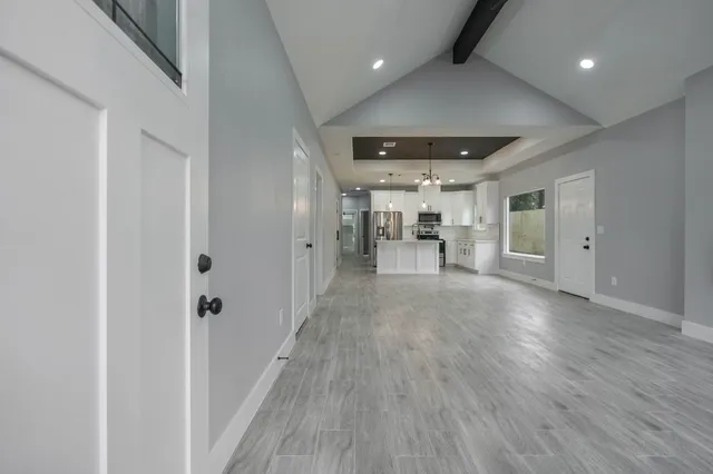 a view of a livingroom with a furniture
