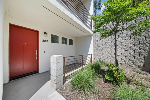 a house view with a outdoor space