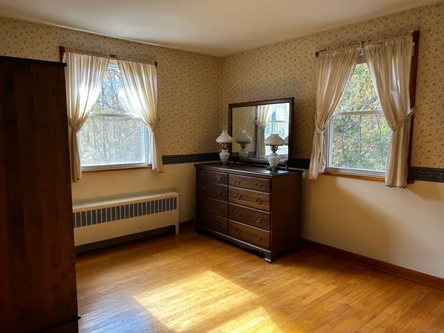 a room with furniture and windows