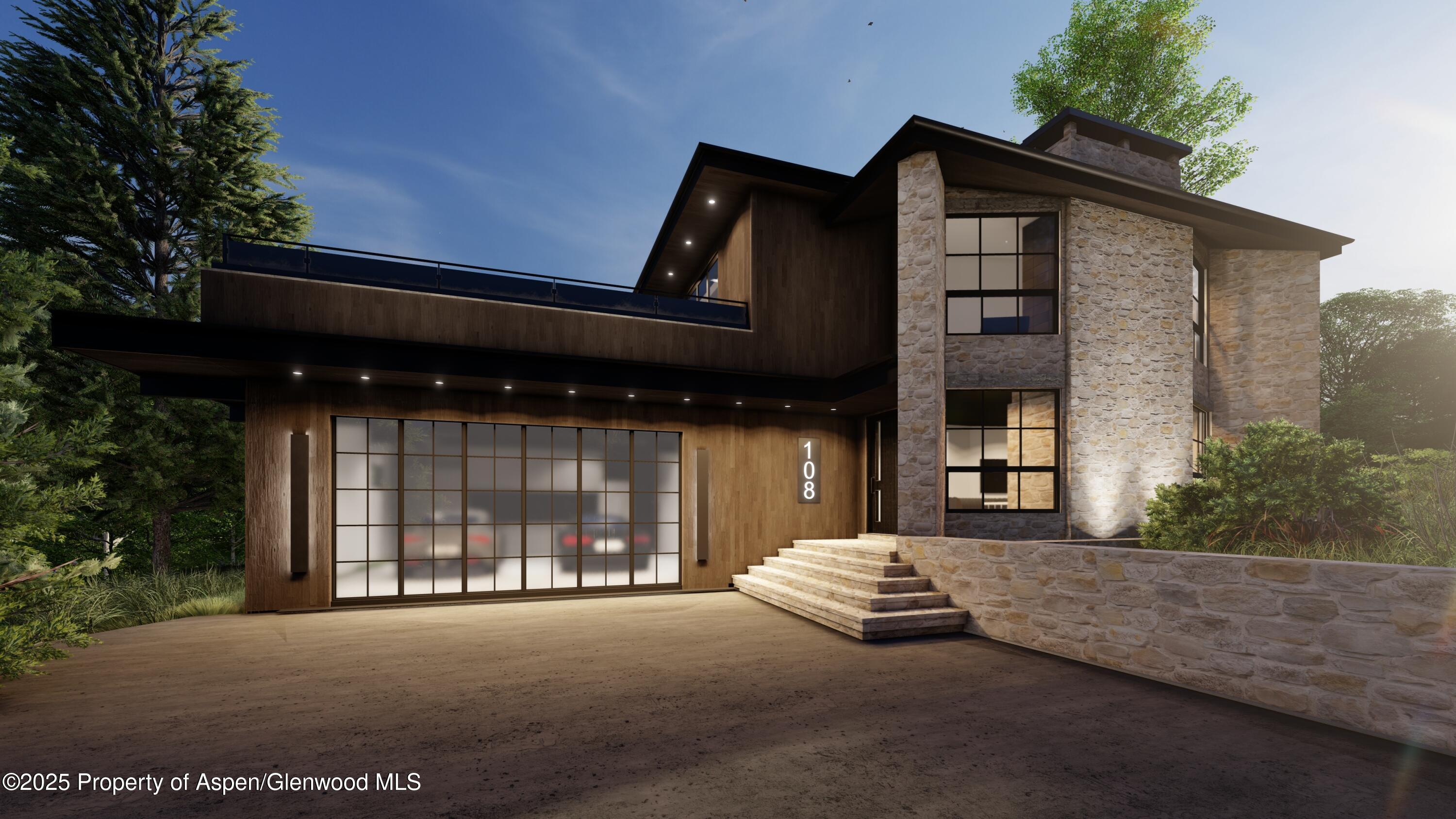 108 Midland Avenue Aspen, CO 81611 - Photo 13 of 13 RED Front rendering 1