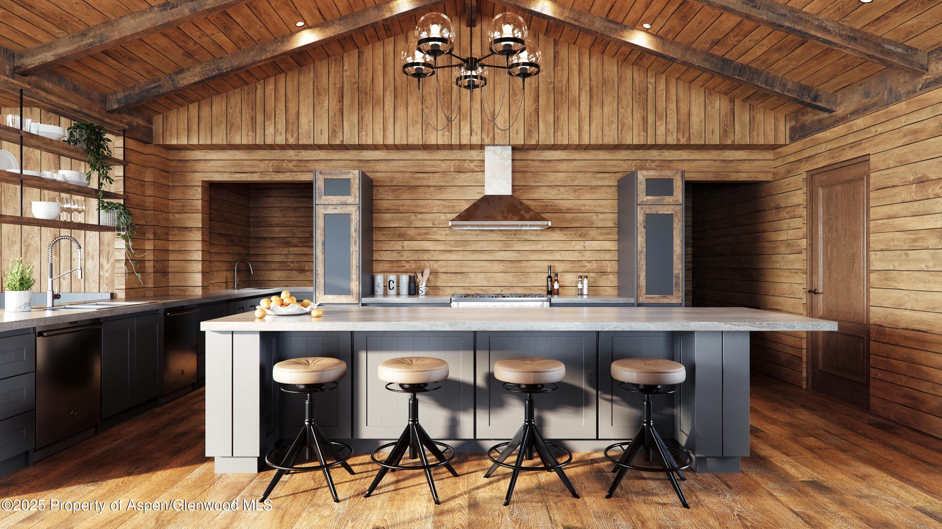 108 Midland Avenue Aspen, CO 81611 - Photo 3 of 13 Kitchen Rendering