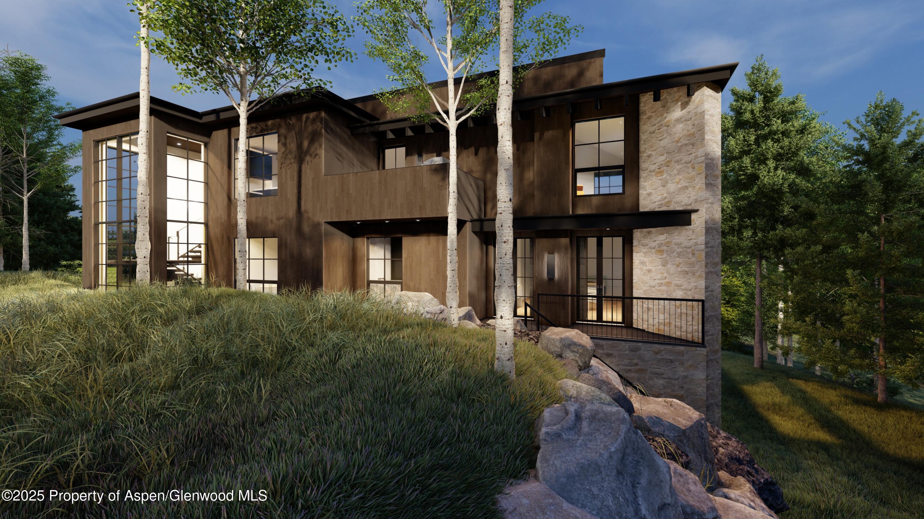108 Midland Avenue Aspen, CO 81611 - Photo 6 of 13 Rear rendering