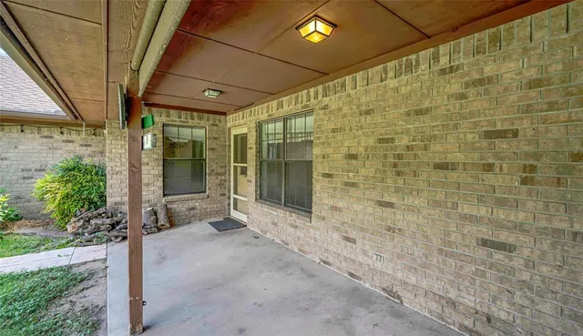 a view of the door of the house