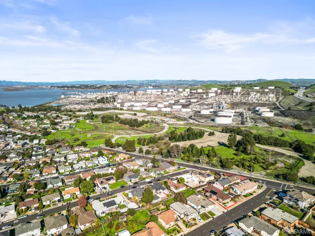 an aerial view of a city