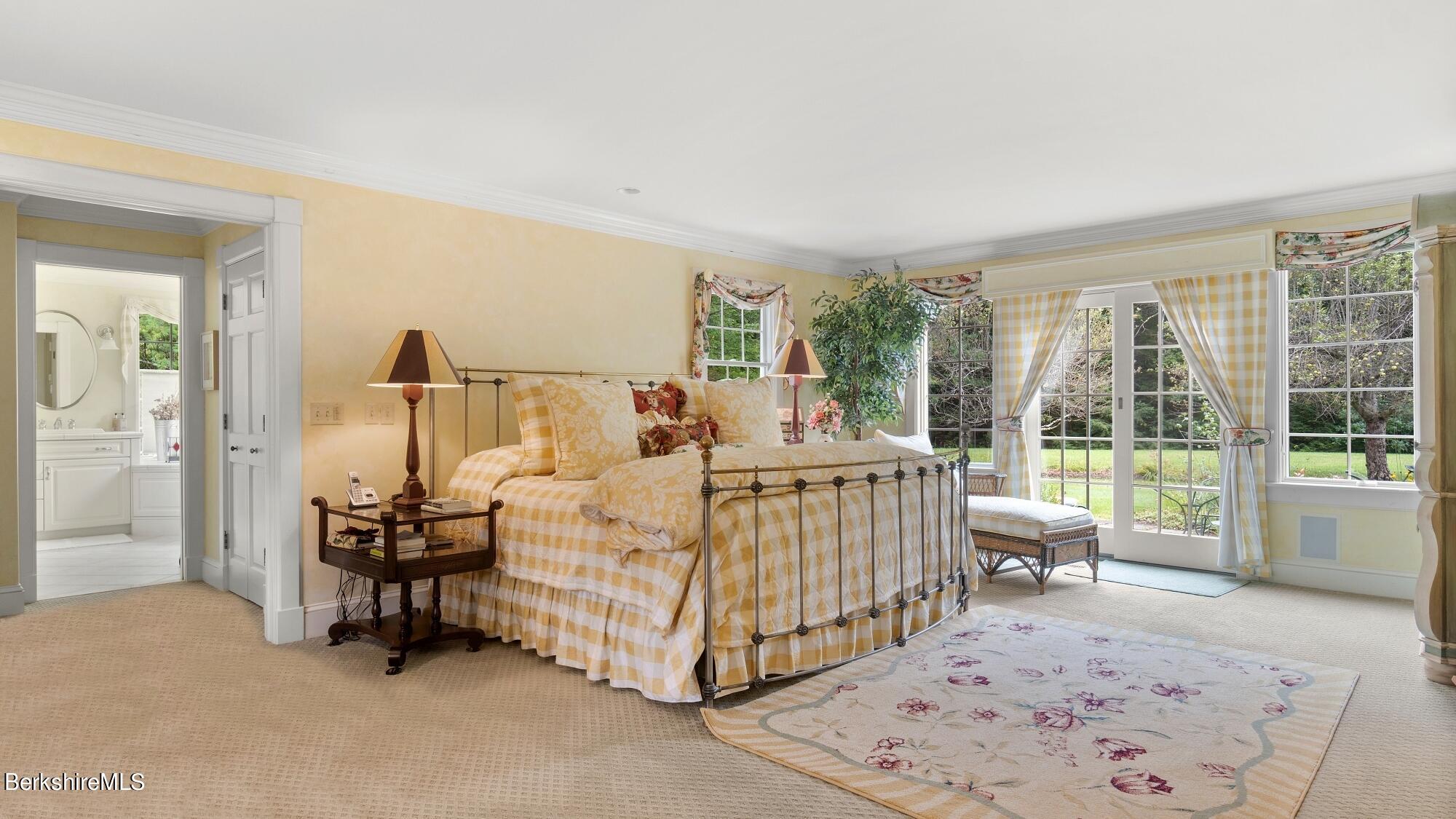 3 West Dale Road Stockbridge, MA 01229 - Photo 17 of 42 a bed room with furniture and a large window