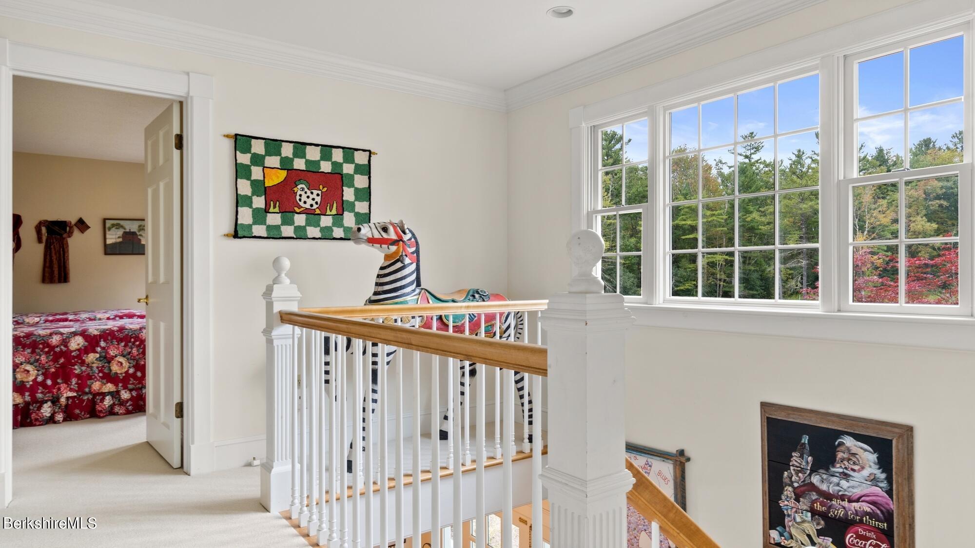 3 West Dale Road Stockbridge, MA 01229 - Photo 24 of 42 a view of a hallway with wooden floor and windows