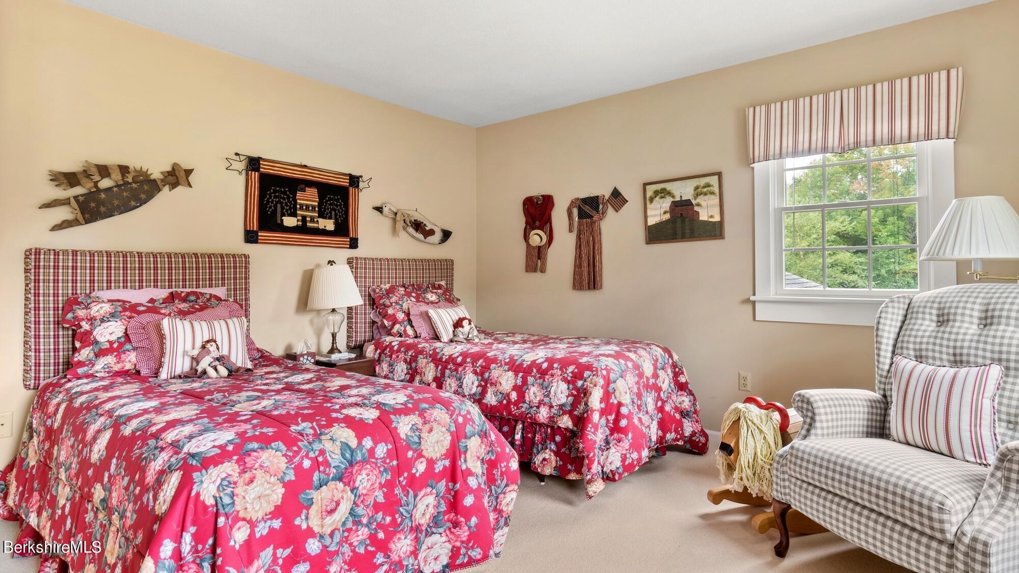 3 West Dale Road Stockbridge, MA 01229 - Photo 29 of 42 a bedroom with two beds and a couch