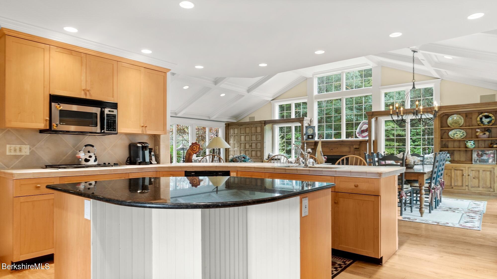 3 West Dale Road Stockbridge, MA 01229 - Photo 5 of 42 a kitchen with stainless steel appliances granite countertop a sink a stove and a refrigerator