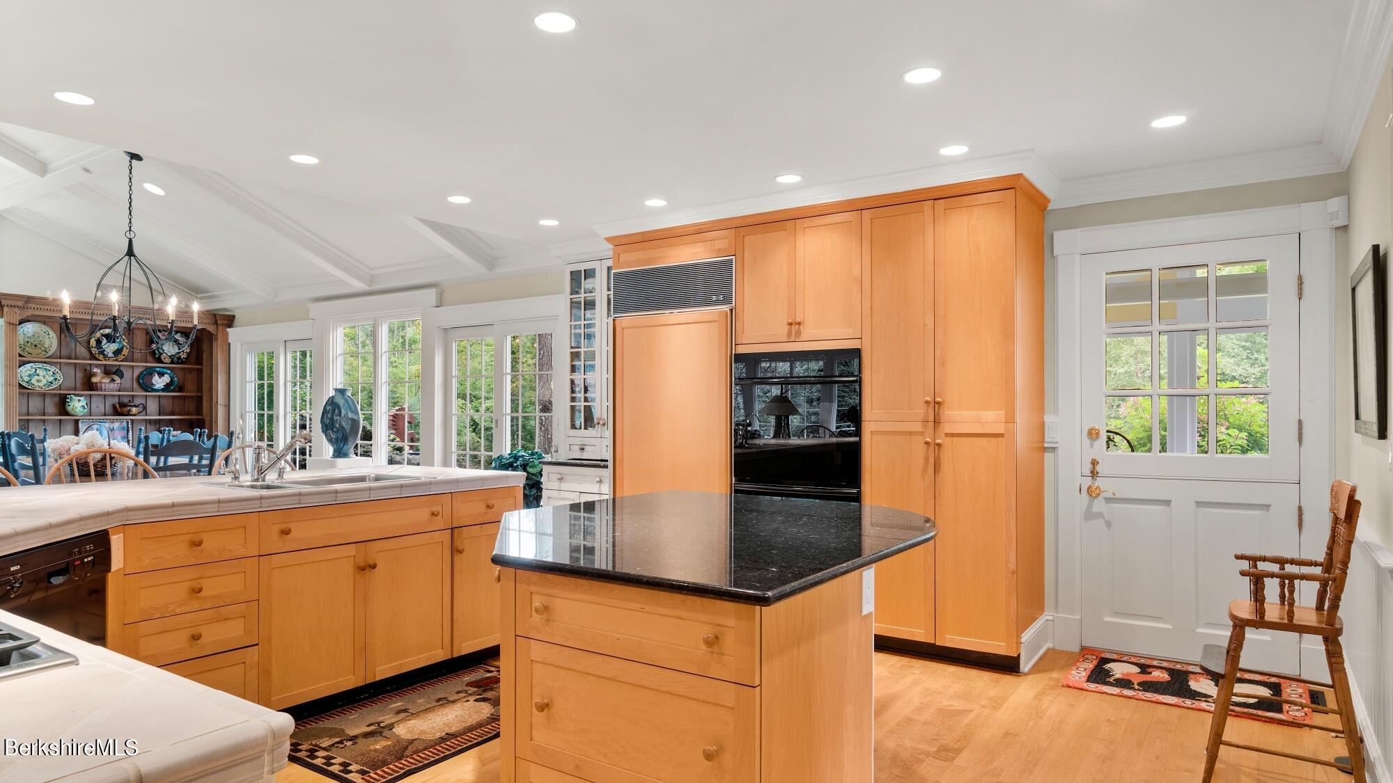 3 West Dale Road Stockbridge, MA 01229 - Photo 8 of 42 a kitchen with sink refrigerator and large window