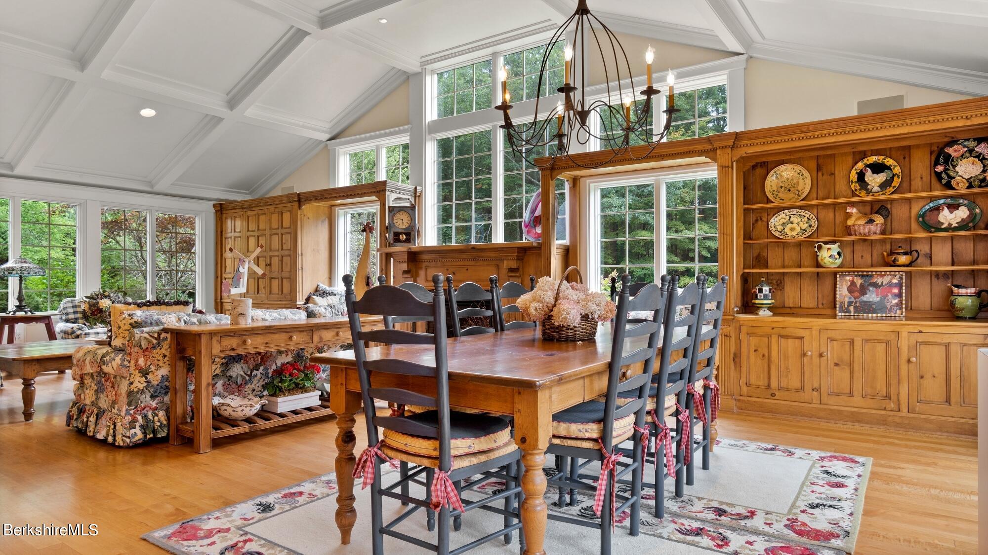 3 West Dale Road Stockbridge, MA 01229 - Photo 9 of 42 a view of a dining room with furniture window and outside view