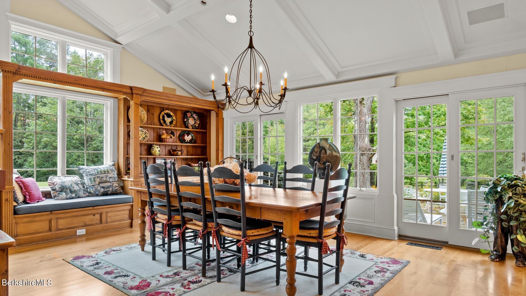 3 West Dale Road Stockbridge, MA 01229 - Photo 10 of 42 a view of a dining room with furniture window and wooden floor