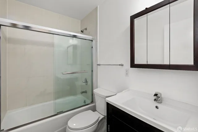 a front view of a building with glass windows