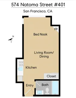 $351,000 | 574 Natoma Street, Unit 401, San Francisco, CA 94103