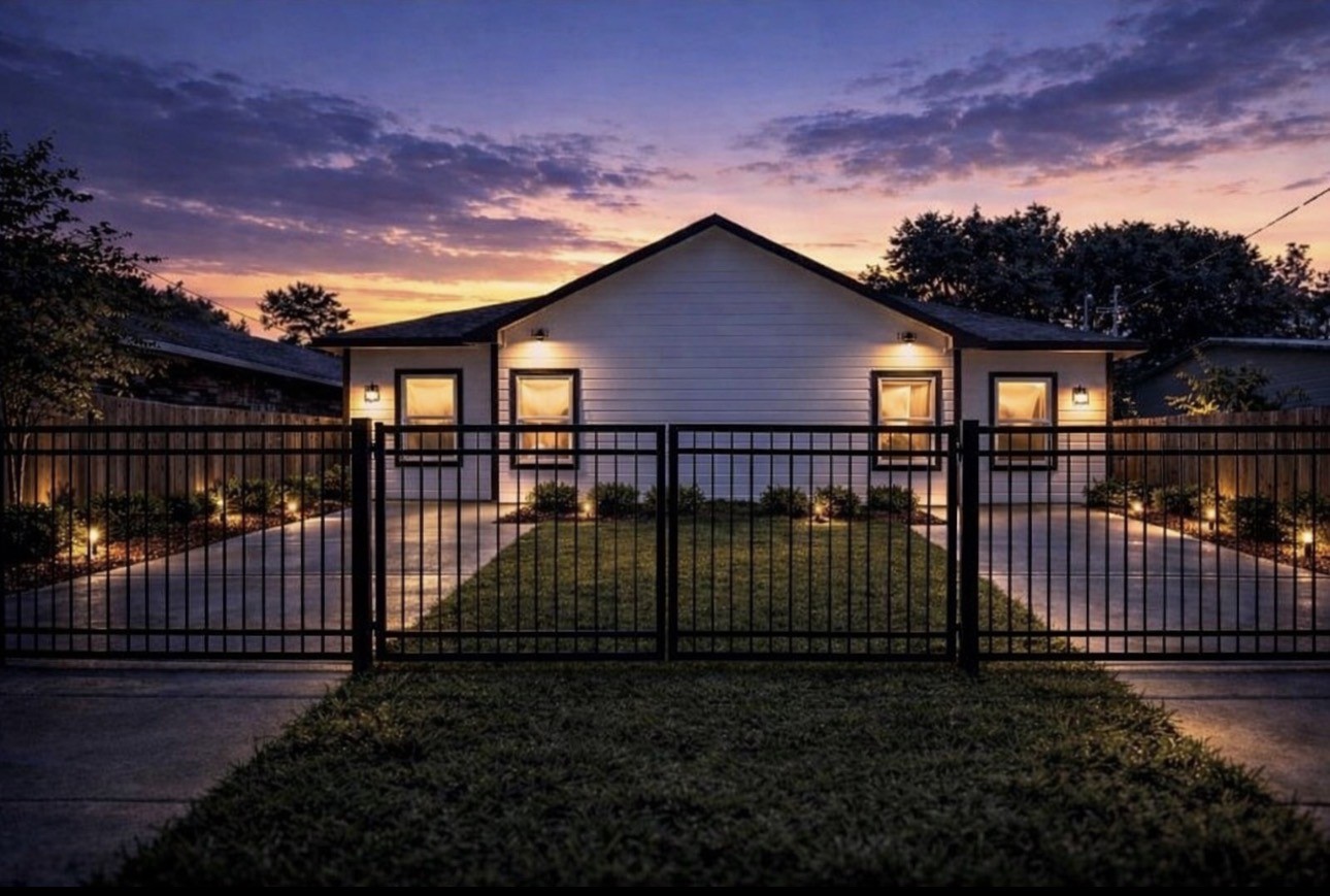 6010 Bobby Burns Street Houston, TX 77028 - Photo 2 of 22 a view of a house with iron fence