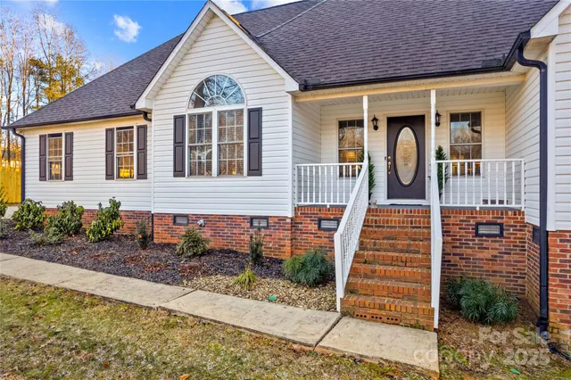 a front view of a house