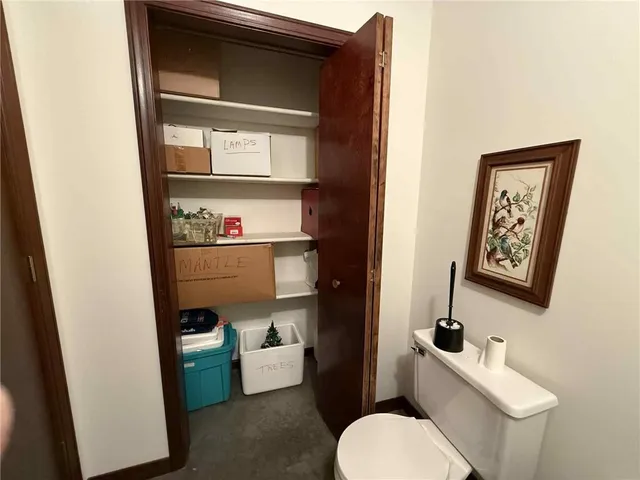 a room with gym equipment and a large window