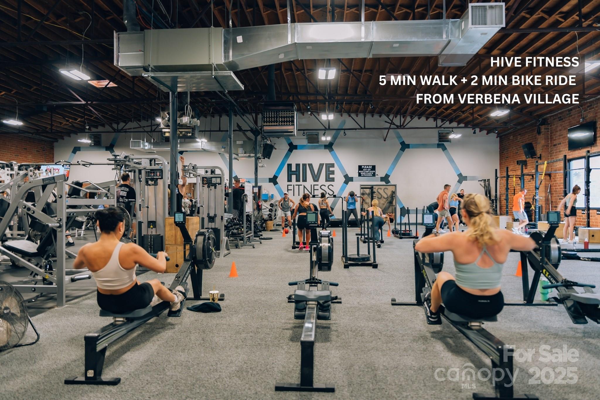 421 Devender Lane, Unit 2 Charlotte, NC 28217 - Photo 20 of 28 a view of a gym room with gym equipment