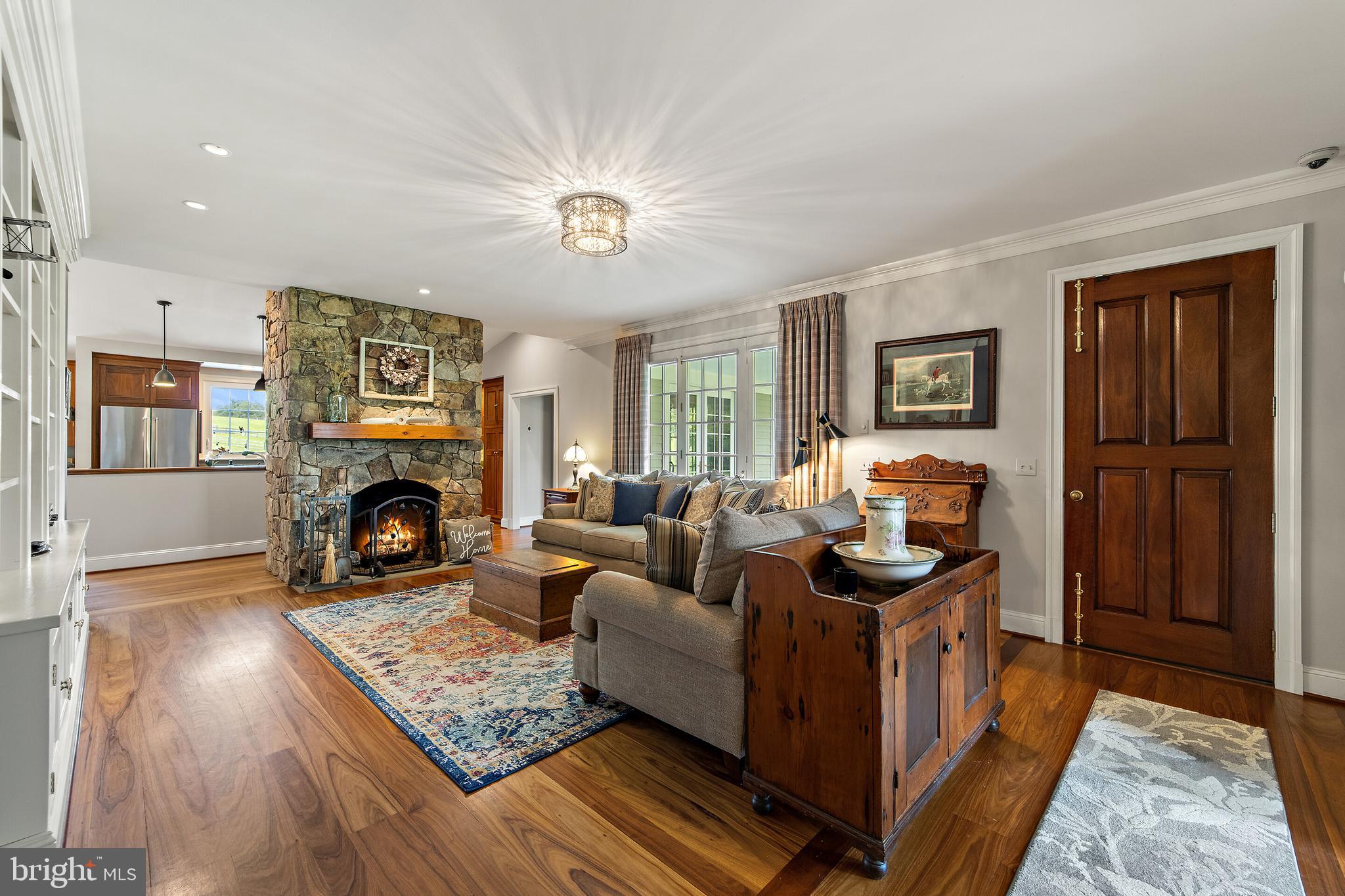 5742 Keyser Road Hume, VA 22639 - Photo 32 of 115 Spacious family room with stone fireplace