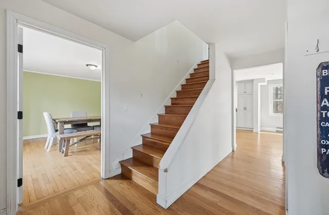 a view of entryway and dining room