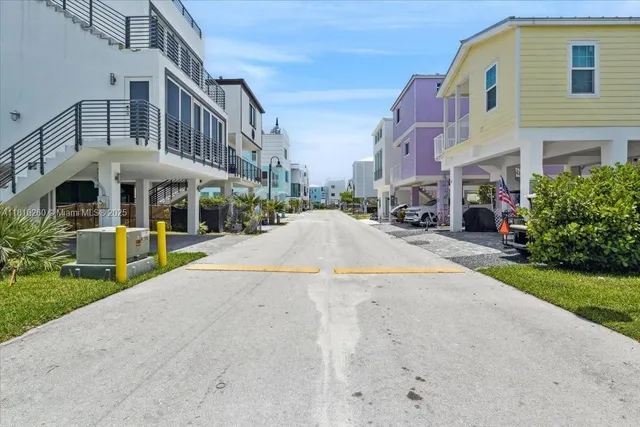 a view of a building with a garden