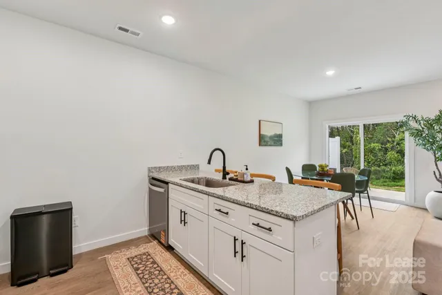 a view of a kitchen counter space