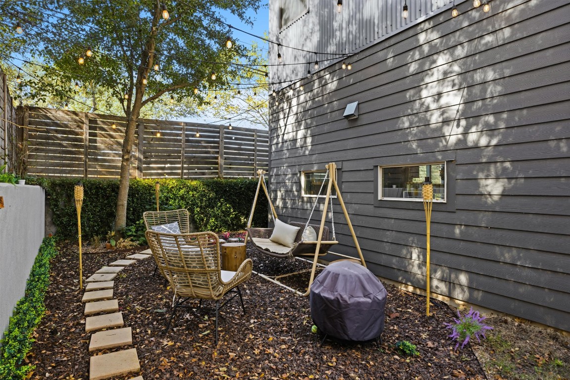 3504 Clawson Road, Unit 7 Austin, TX 78704 - Photo 26 of 26 a view of an outdoor sitting area with brick walls