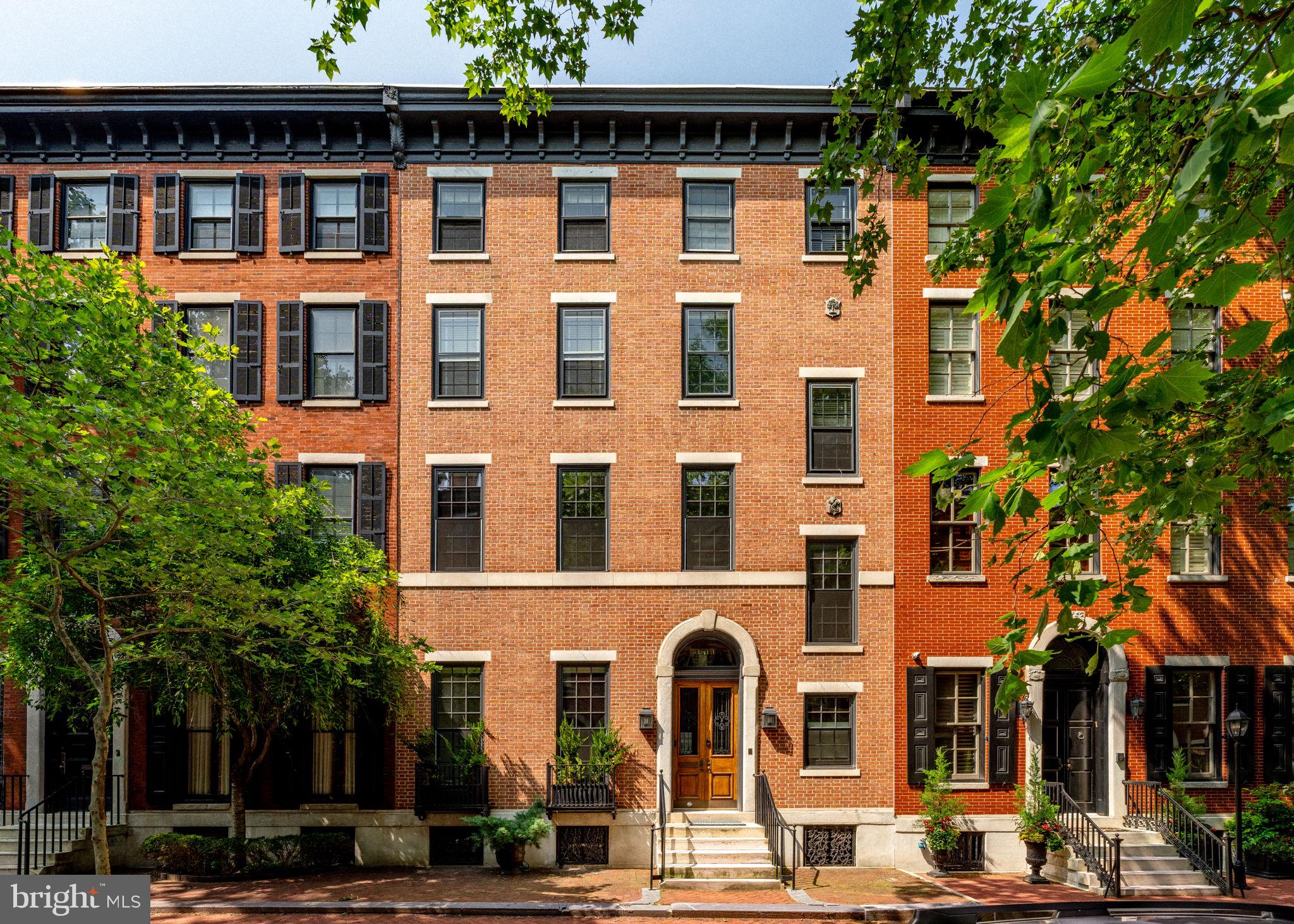front view of a building and a street