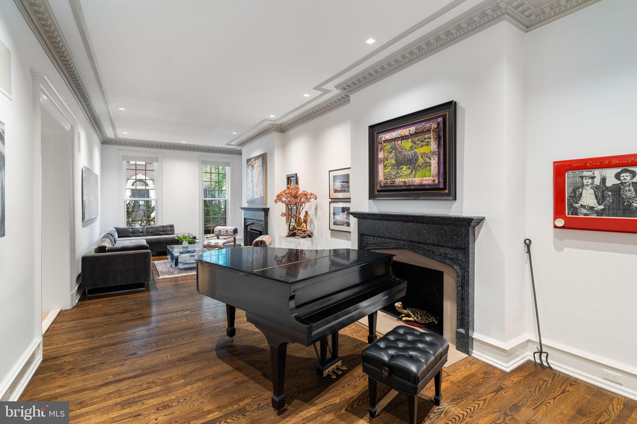 1819 Delancey Place Philadelphia, PA 19103 - Photo 16 of 76 Formal Piano area