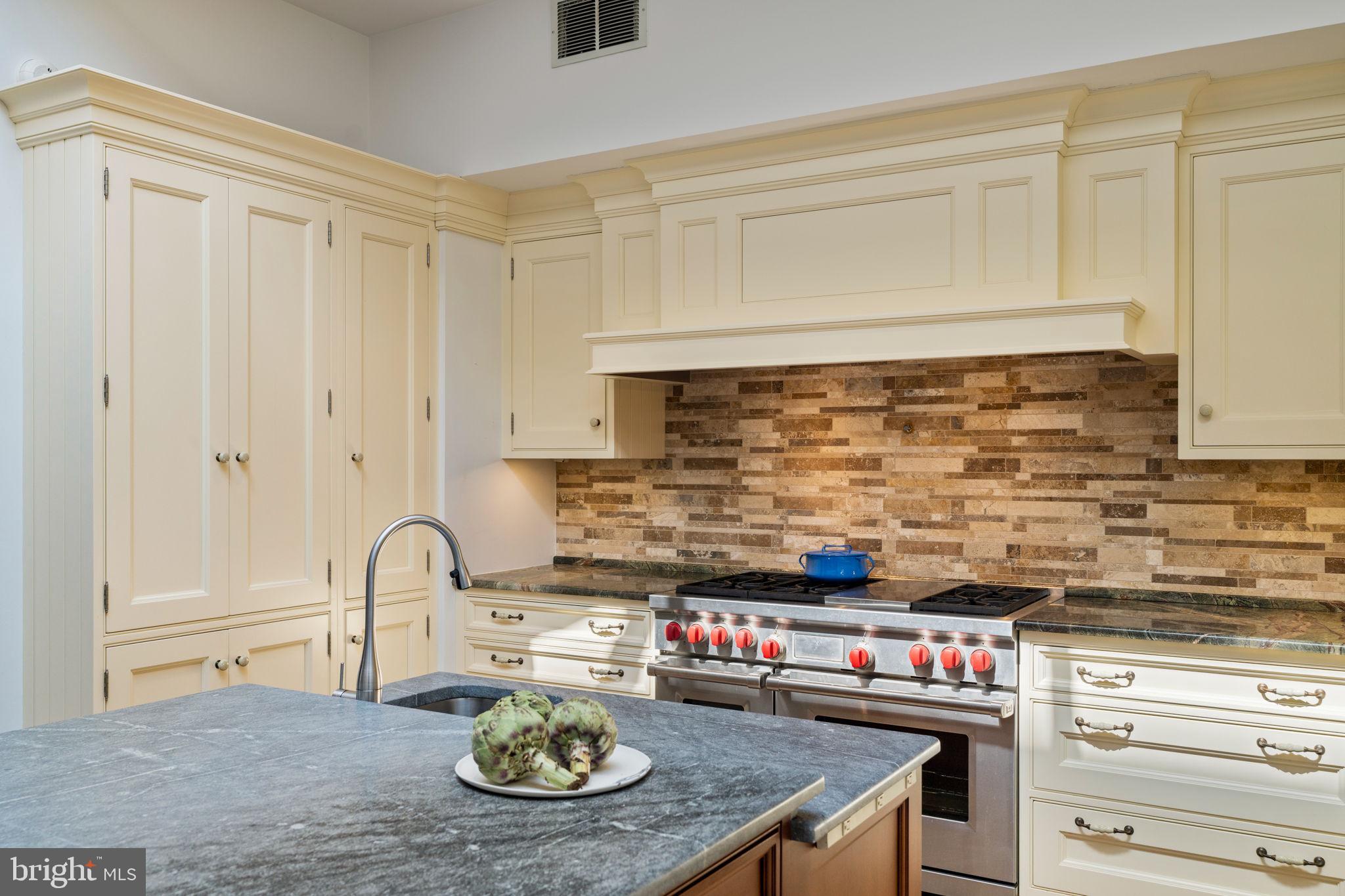 1819 Delancey Place Philadelphia, PA 19103 - Photo 26 of 76 a kitchen with stainless steel appliances granite countertop a sink and a stove