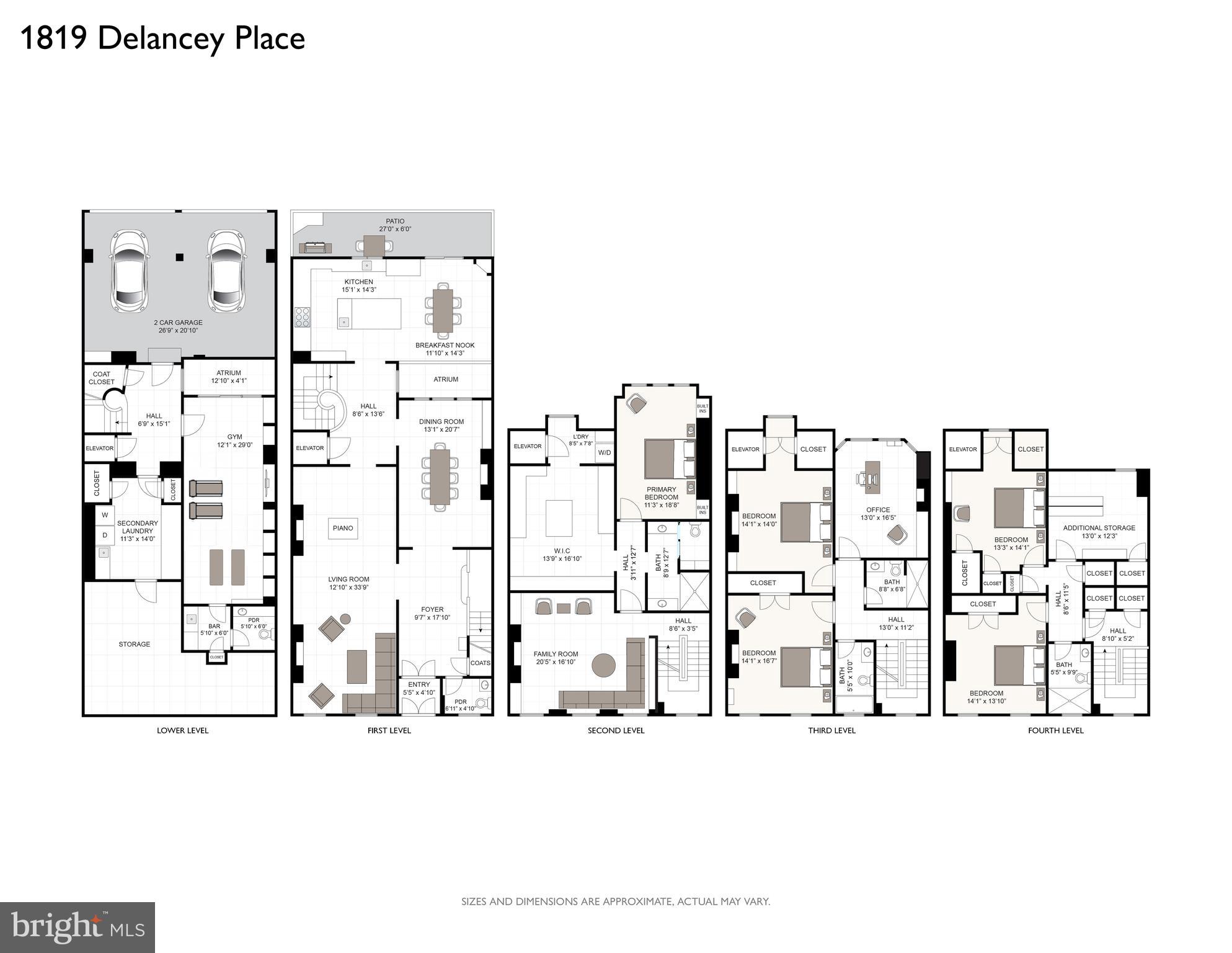 1819 Delancey Place Philadelphia, PA 19103 - Photo 76 of 76 a black and white photo of a living room