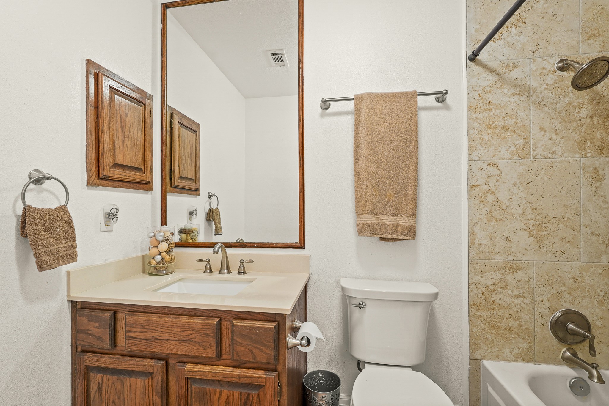 1505 Wagon Road Simonton, TX 77485 - Photo 21 of 50 a bathroom with a sink toilet and mirror