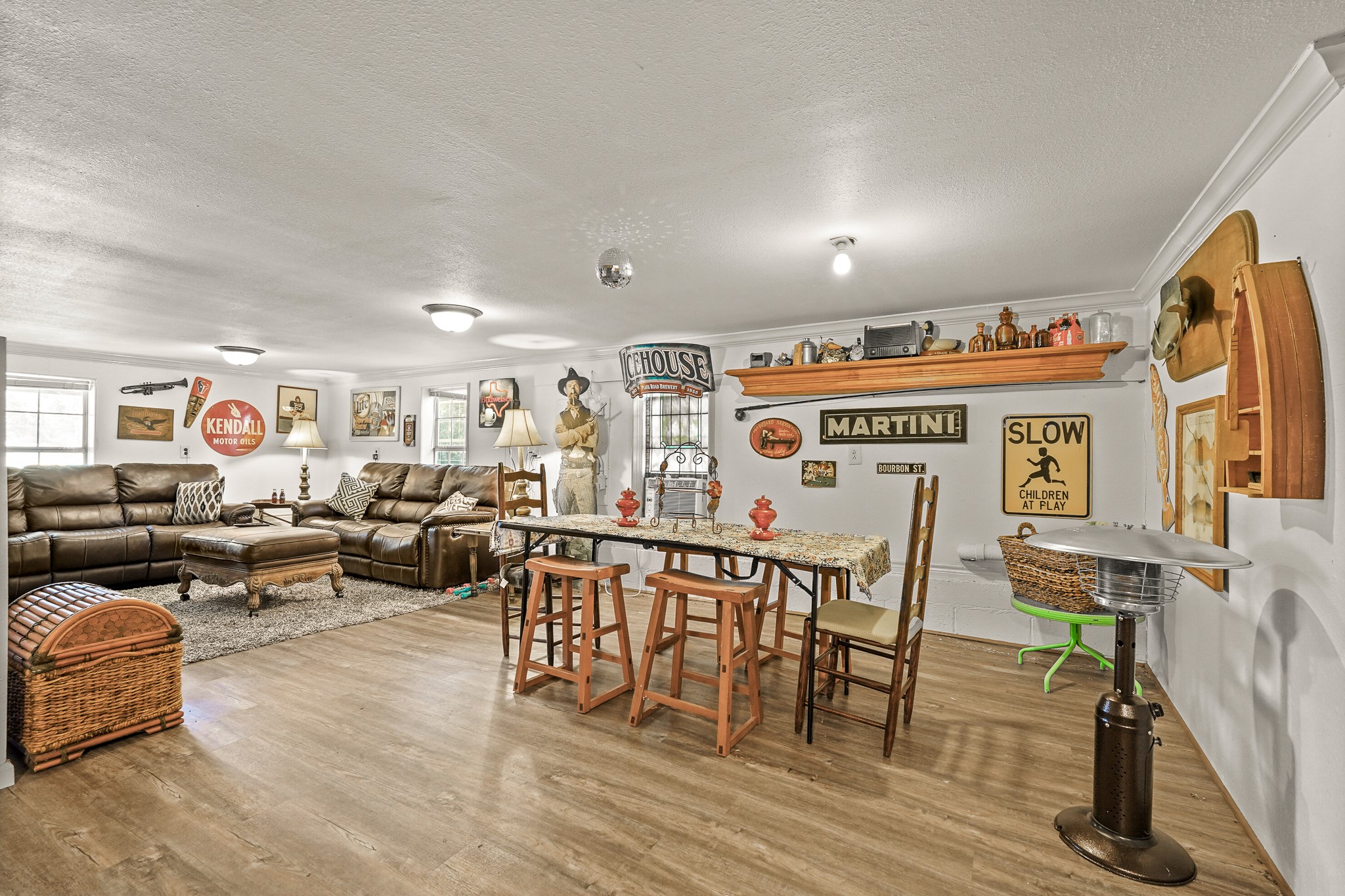 1505 Wagon Road Simonton, TX 77485 - Photo 49 of 50 a view of a dining area with furniture window and wooden floor