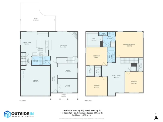 a front view of house with yard