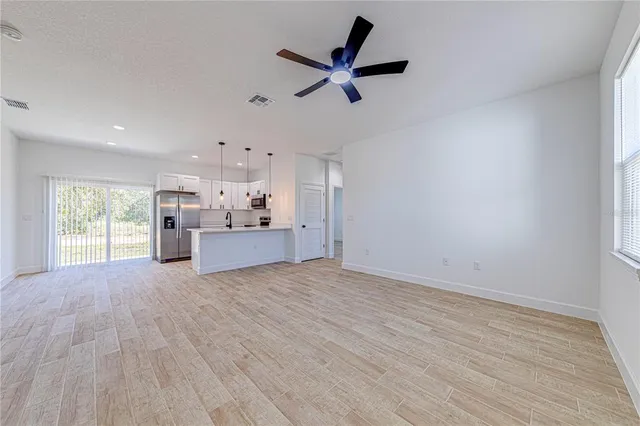 a view of an empty room