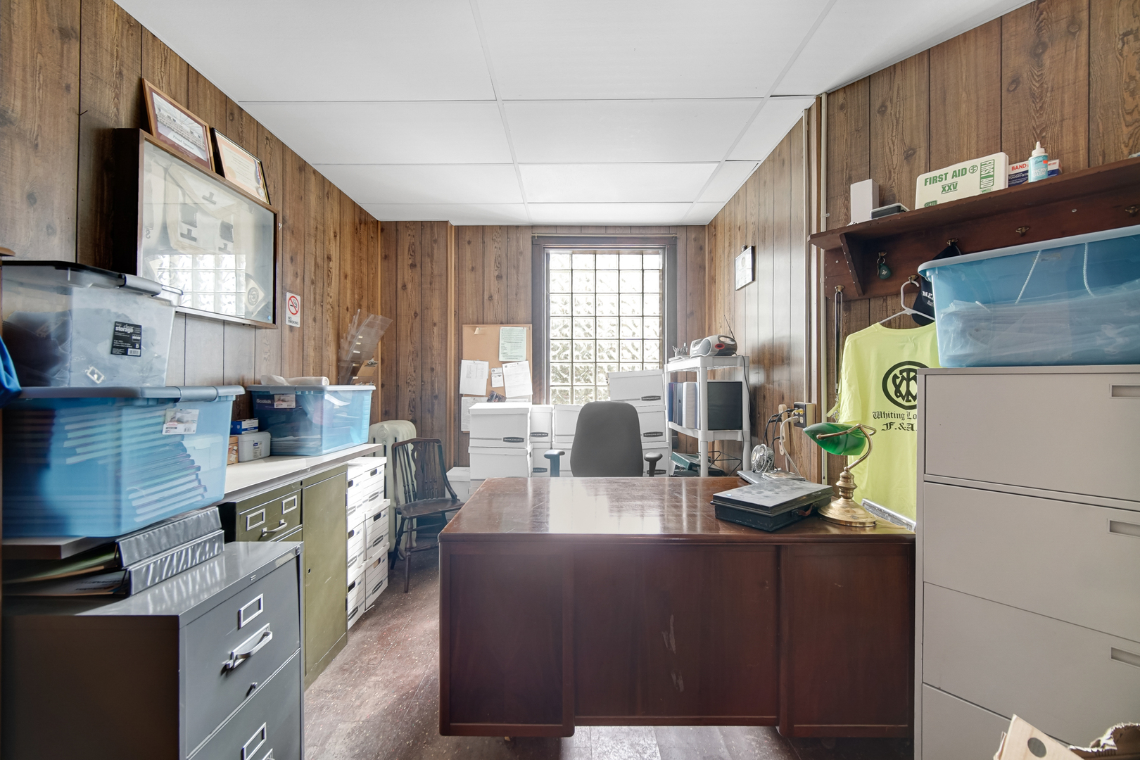 512 Temple Street Whiting, IN 46394 - Photo 21 of 22 a kitchen with cabinets a window and stainless steel appliances
