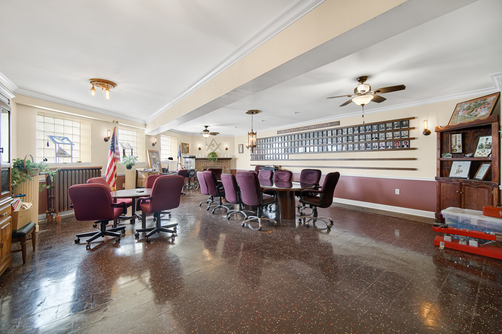 512 Temple Street Whiting, IN 46394 - Photo 5 of 22 a view of a dining room with furniture window and wooden floor