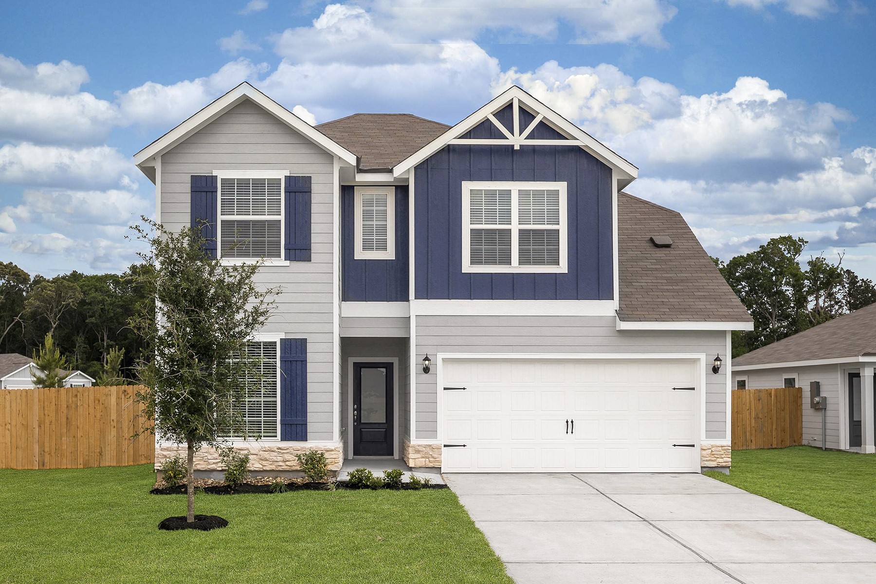 344 Fastboy Lane Waller, TX 77484 - Photo 2 of 9 a front view of a house with a yard and garage